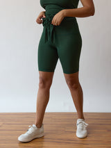 Sustainable bike shorts - High Waisted plus size bike shorts - Free Label - Vancouver Canada fashion brand 