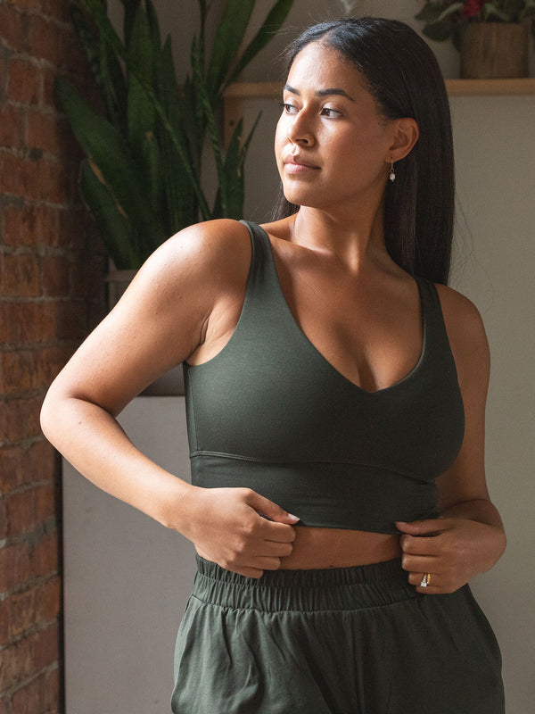 Wirefree bamboo bra made in Canada slow fashion