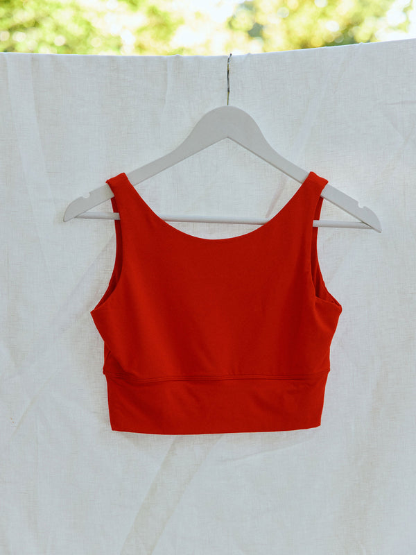 red bamboo bralette made in canada