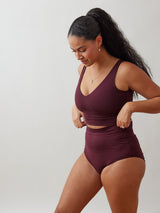 High waisted underwear with tummy compression