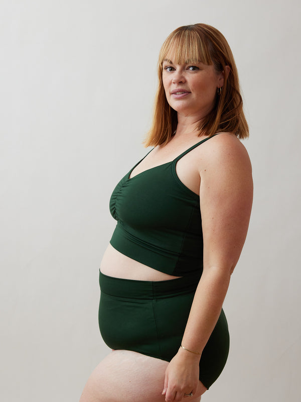 Womens dark green Bra size inclusive