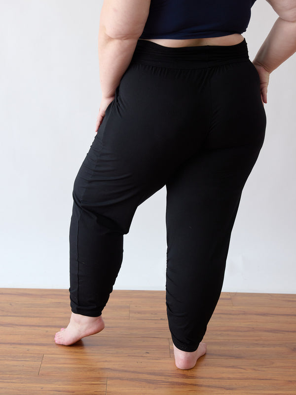 high rise bamboo joggers