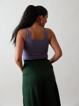 Bamboo Purple form fitting tank top