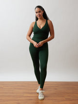 womens dark green tights