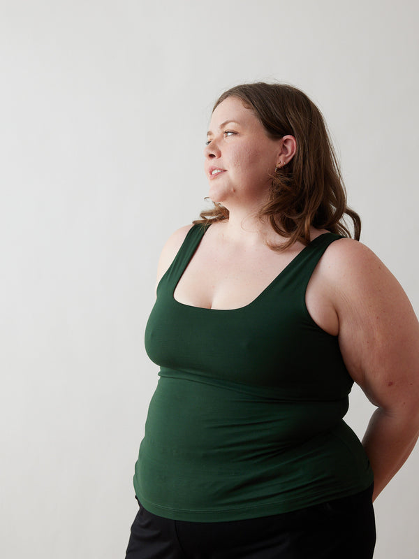 square neckline tank top