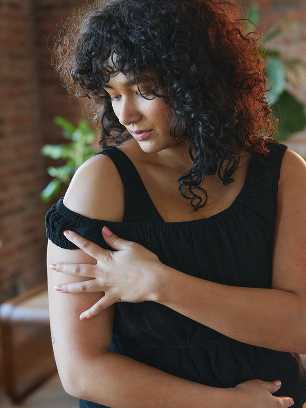 Free Label Maeve Top - Elastic Tank - Cotton Gauze - Summer Top 