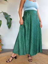 Free Label deadstock maxi flowy skirt. Park and Fifth print