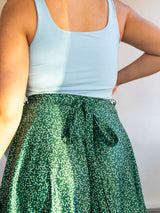 Free Label deadstock maxi flowy skirt. Park and Fifth print