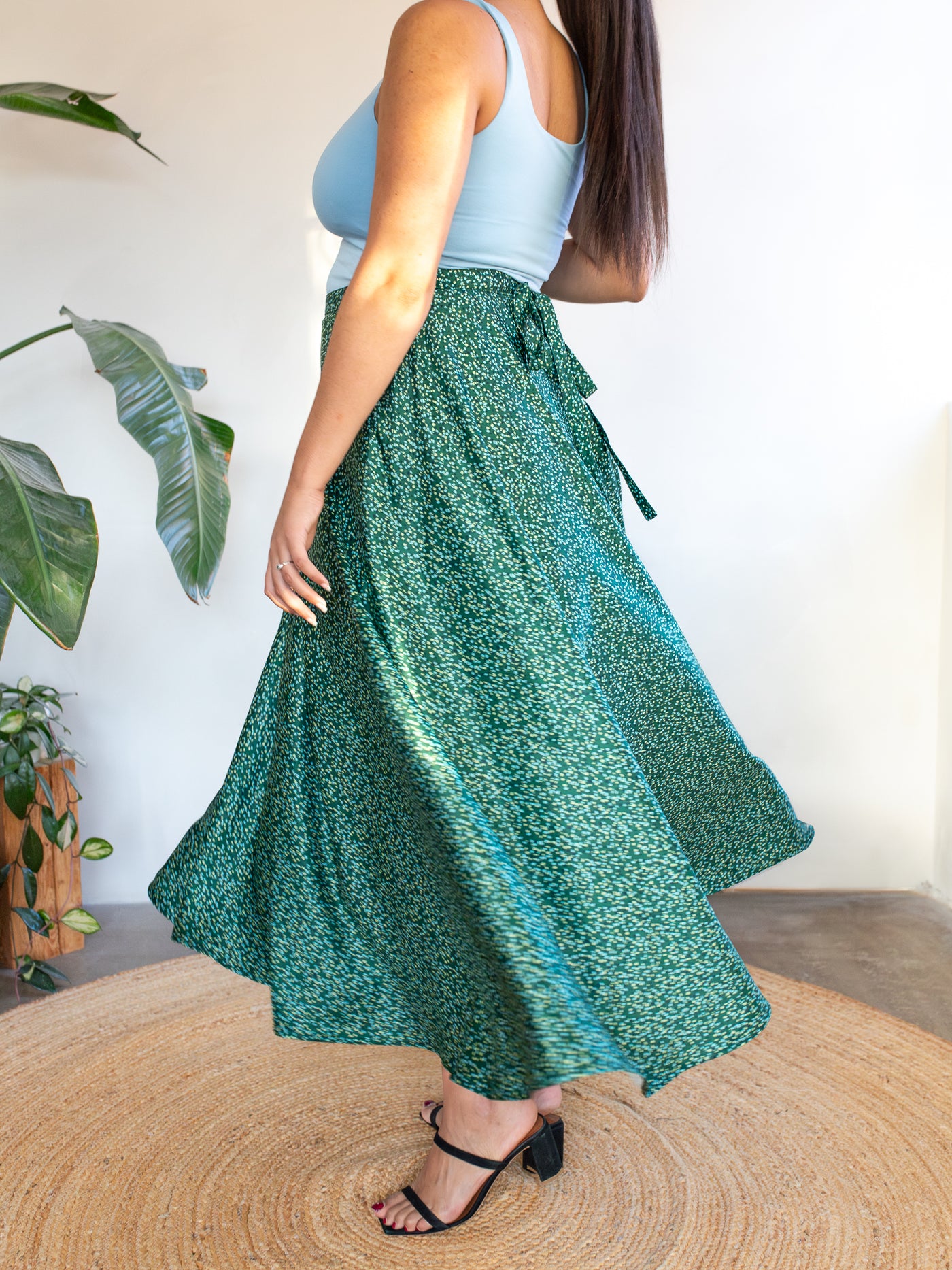 DEWDROP MAXINE WRAP SKIRT