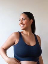 Free label navy thompson bra comfortable nursing maternity bra