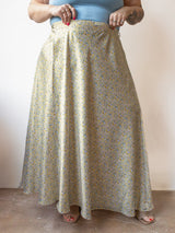 Free Label deadstock maxi flowy skirt. Park and Fifth print
