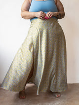 Free Label deadstock maxi flowy skirt. Park and Fifth print