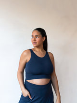 Free label navy thompson bra comfortable nursing maternity bra