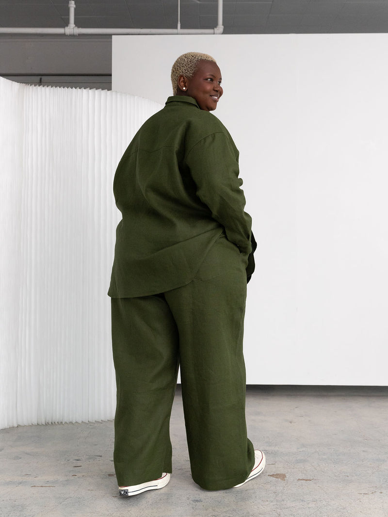 PINE LINEN LENNON PANT