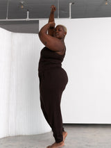 Free Label Cold Brew Sunday Crop - bamboo jogger