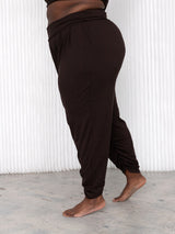 Free Label Cold Brew Sunday Crop - bamboo jogger