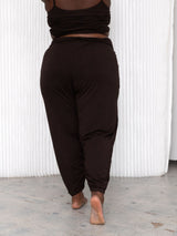 Free Label Cold Brew Sunday Crop - bamboo jogger