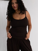 Free Label Lotte Tank Cold Brew - built in bra cami bamboo