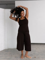 Free Label reversible built in bra Rina Tank in Cold Brew