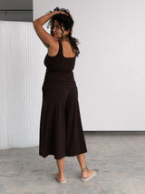 Free Label reversible built in bra Rina Tank in Cold Brew