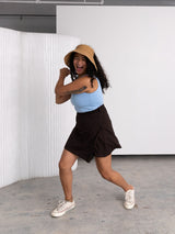 Free Label cold brew serena skort made in canada bamboo skort