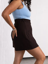 Free Label cold brew serena skort made in canada bamboo skort