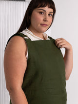 Free Label Pine Frieda Jumpsuit - green linen jumpsuit