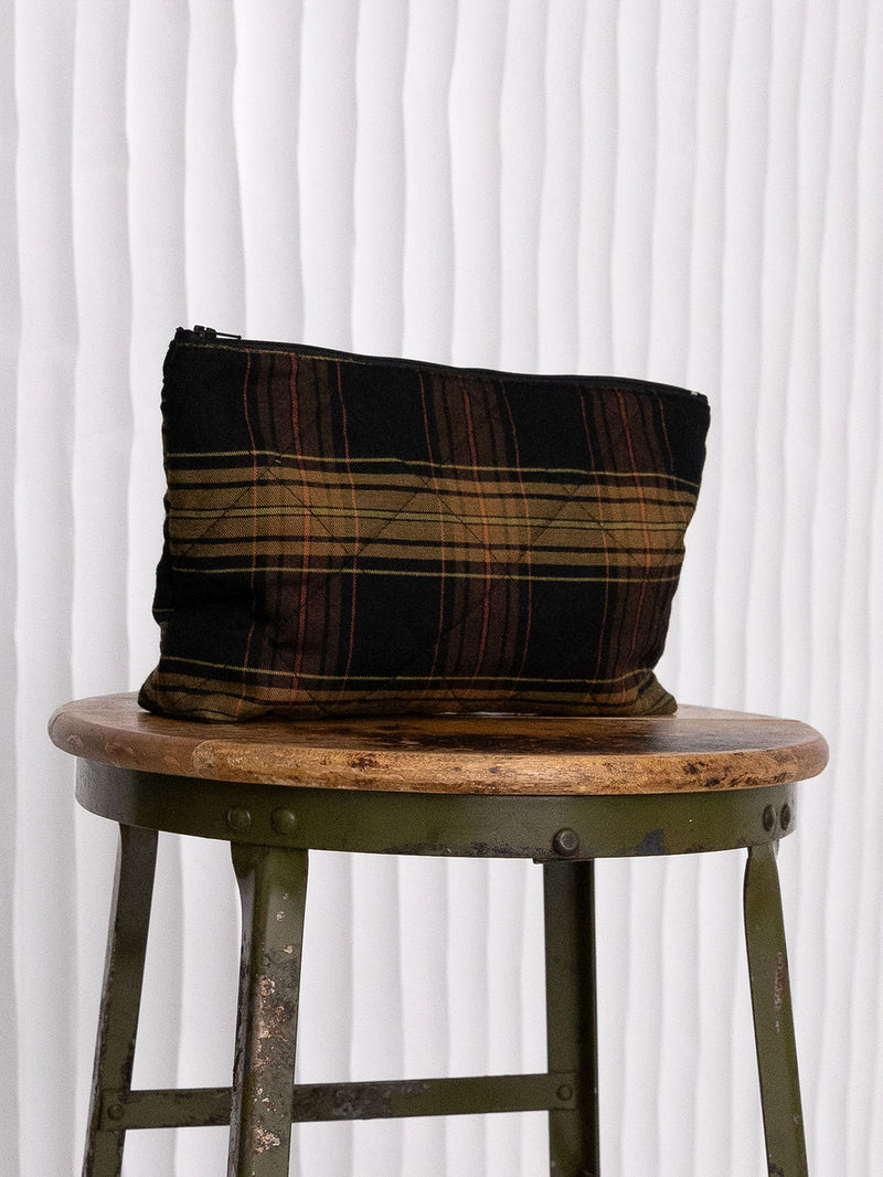 Plaid Cosmetic Bag