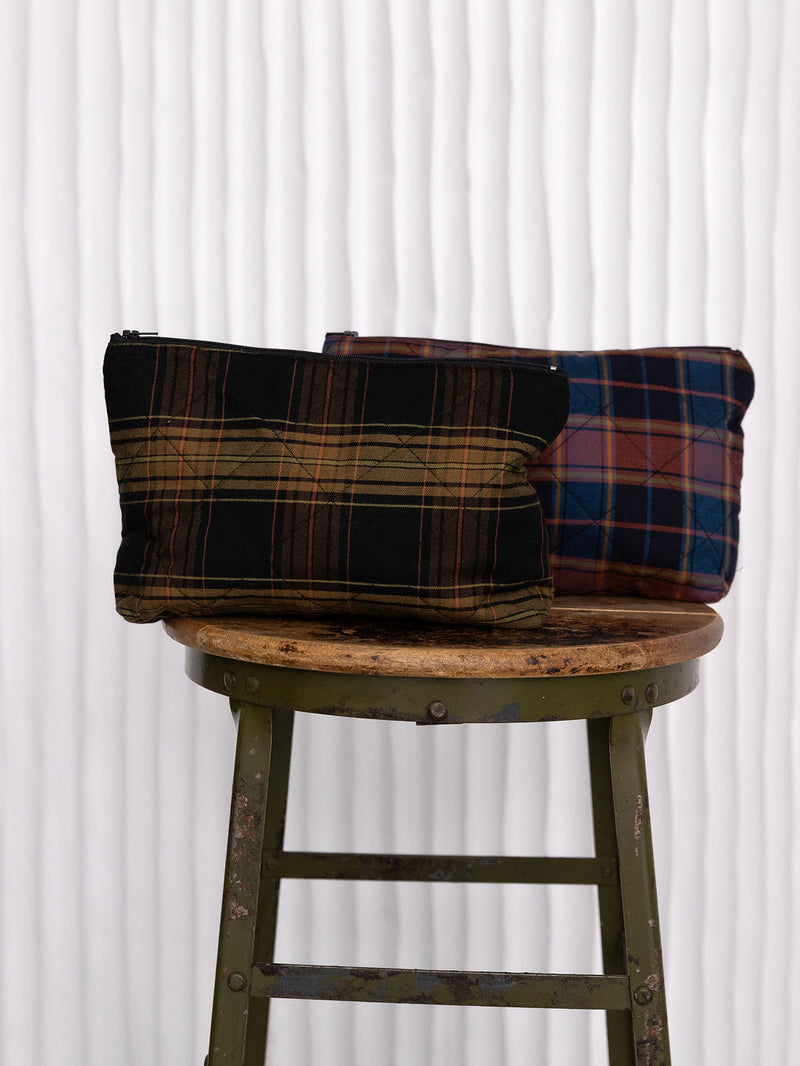 Plaid Cosmetic Bag