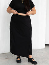 Free label Skapri demi crop pant black