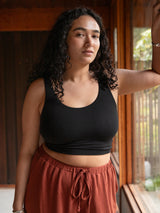 wirefree lyocell organic cotton bralette