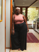 Big flowy lyocell organic cotton pants plus size