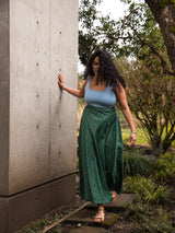 Free Label deadstock maxi flowy skirt. Park and Fifth print