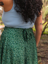 Free Label deadstock maxi flowy skirt. Park and Fifth print