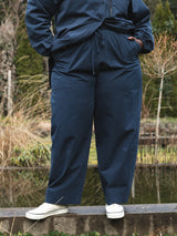 NAVY ORGANIC COTTON ROONEY BARREL PANT