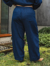 DARK DENIM ROONEY BARREL PANT