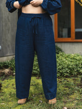 DARK DENIM ROONEY BARREL PANT