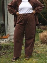 ESPRESSO ORGANIC COTTON ROONEY BARREL PANT