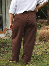 ESPRESSO ORGANIC COTTON ROONEY BARREL PANT