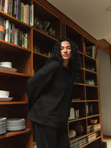 BLACK PIMA COTTON BILLIE LONG SLEEVE