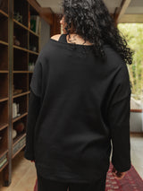BLACK PIMA COTTON BILLIE LONG SLEEVE