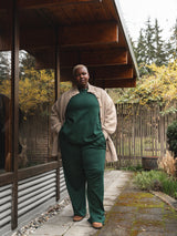 VARSITY GREEN ORGANIC COTTON BILLIE LOUNGE PANT