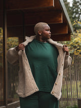 VARSITY GREEN ORGANIC COTTON BILLIE LONG SLEEVE