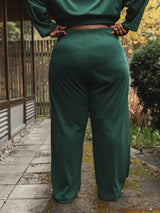 VARSITY GREEN ORGANIC COTTON BILLIE LOUNGE PANT