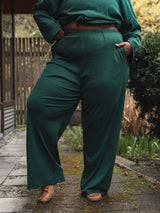 VARSITY GREEN ORGANIC COTTON BILLIE LOUNGE PANT