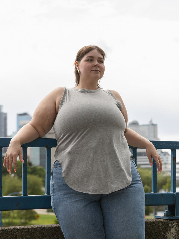 Free Label bamboo and organic cotton canadian made tank top