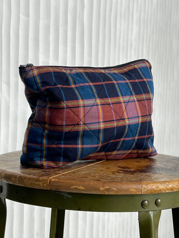 Plaid Cosmetic Bag