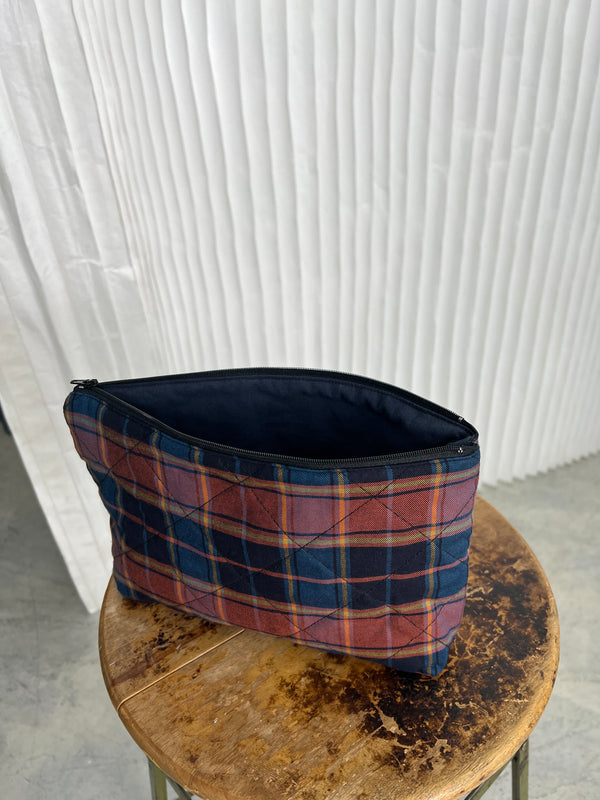 Plaid Cosmetic Bag