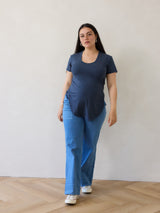 Free Label Jaimee Tee - baseball hem lyocell tee maternity and nursing friendly