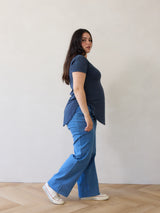 Free Label Jaimee Tee - baseball hem lyocell tee maternity and nursing friendly